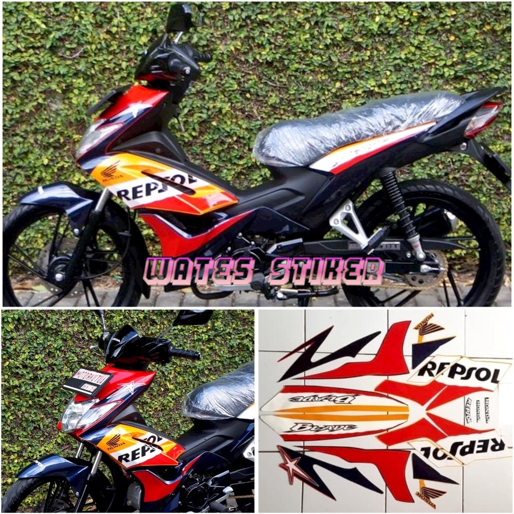 Jual Striping Sticker Lis Les Polet Honda Blade R Repsol List