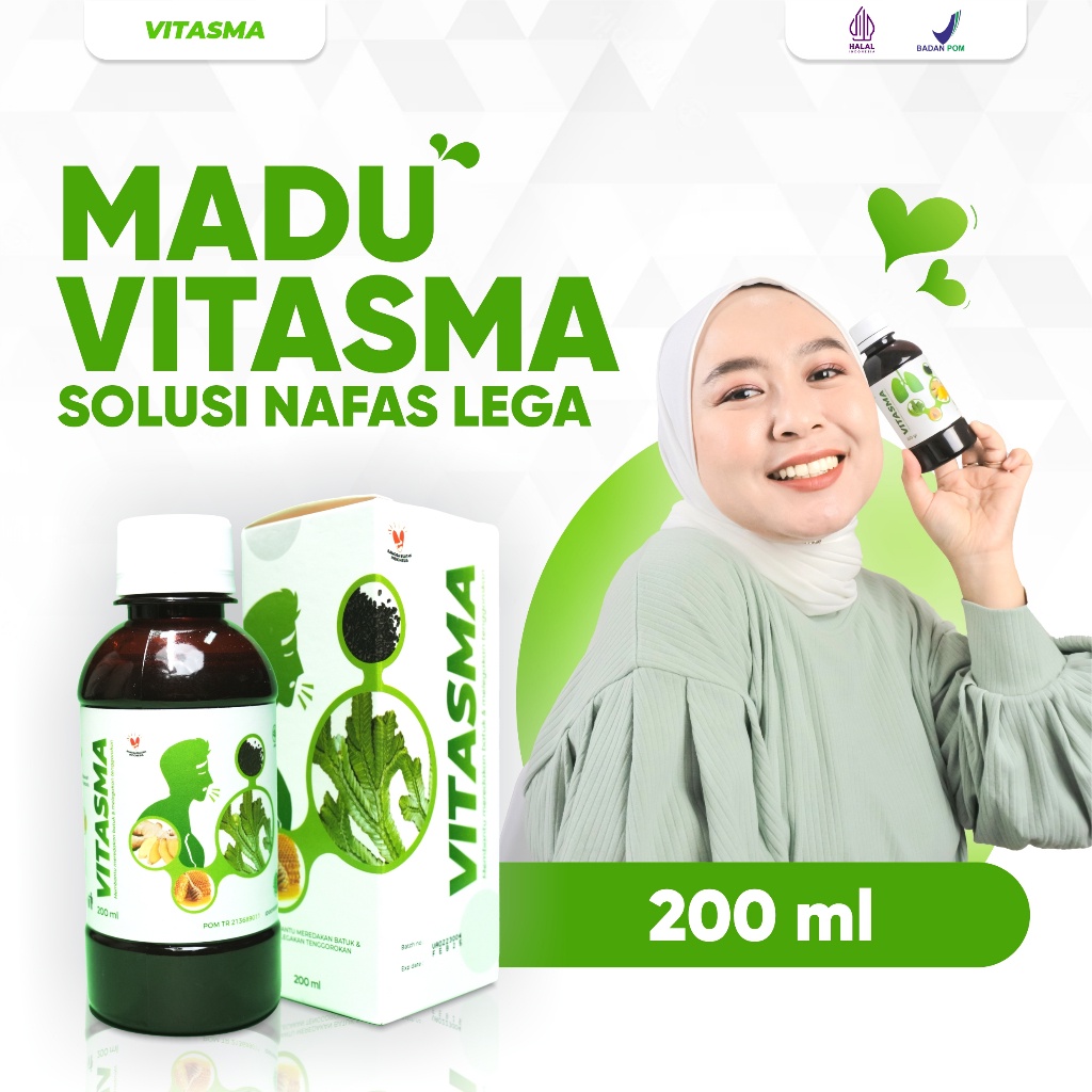 Jual VITASMA Madu Herbal Obat Asma Batuk Pilek TBC Flek Paru