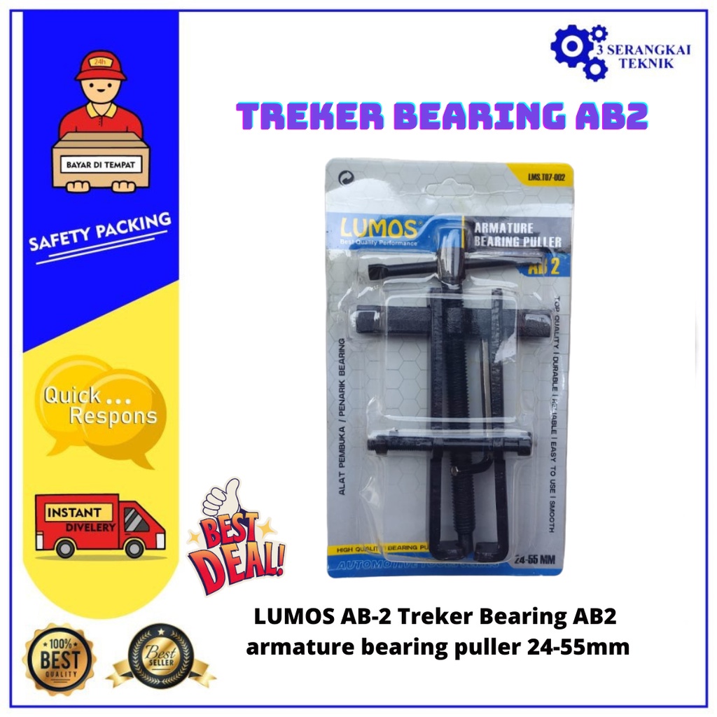 Jual Lumos Ab Treker Bearing Ab Armature Bearing Puller Mm