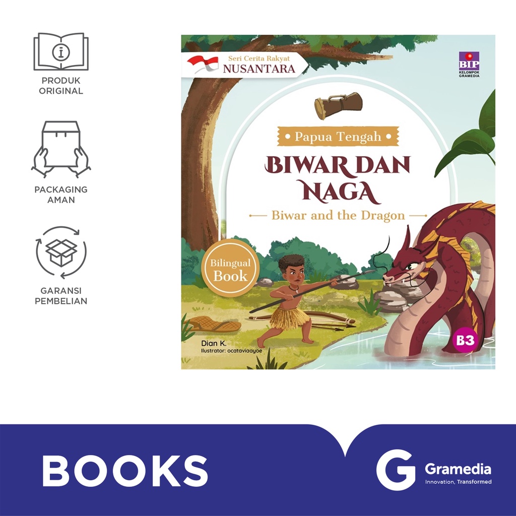 Jual Seri Cerita Rakyat Nusantara Papua Tengah Biwar Dan Naga Dian