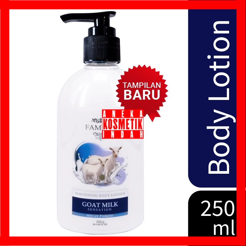 Jual Fameux Whitening Body Lotion Goat Milk Extra White Ml Body