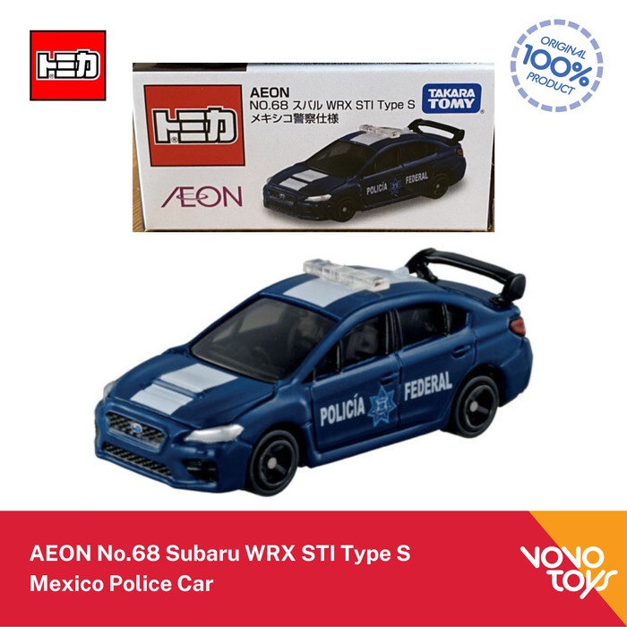 Jual Tomica AEON Subaru WRX STI Type S Mexico Police Car No 68 Takara