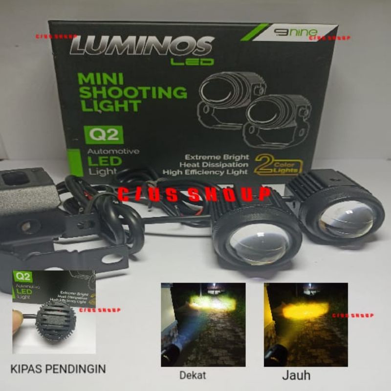 Jual GAS FULL TERBARU LUMINOS LAMPU SOROT Q2 MINI SHOOTING LIGHT LASER