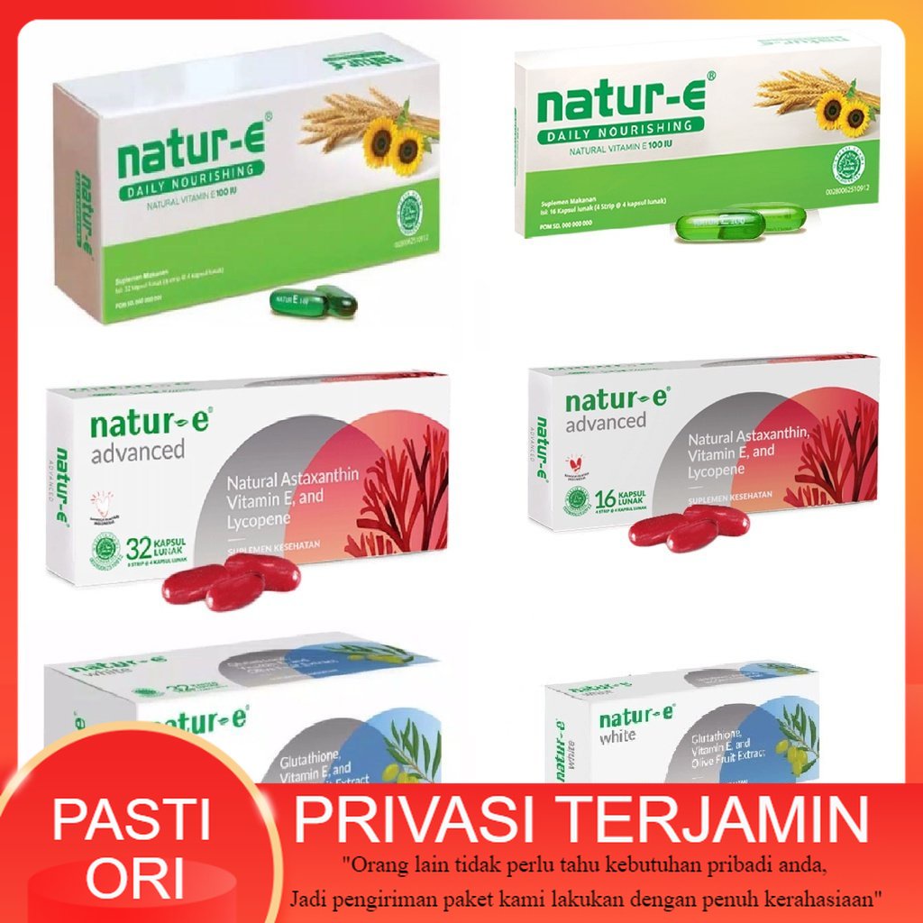 Jual PERBOX Natur E Suplemen Makanan Vitamin Kapsul 16 32 Capsule