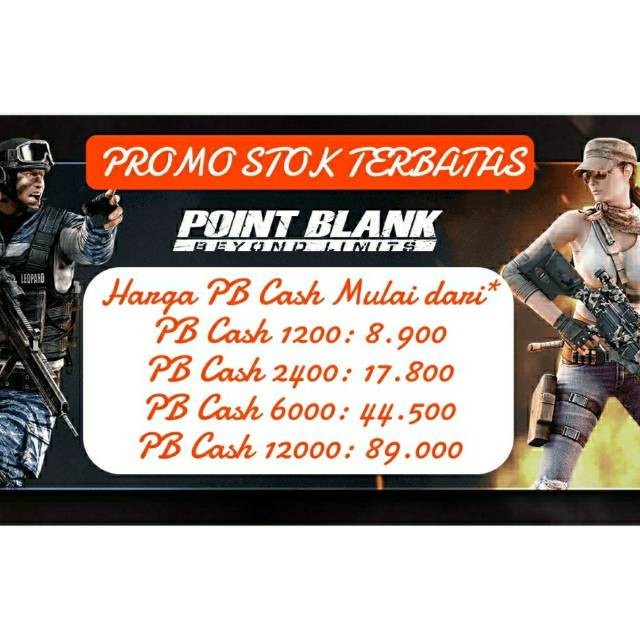 Jual P B C Promo Pb Cash Zepetto Point Blank