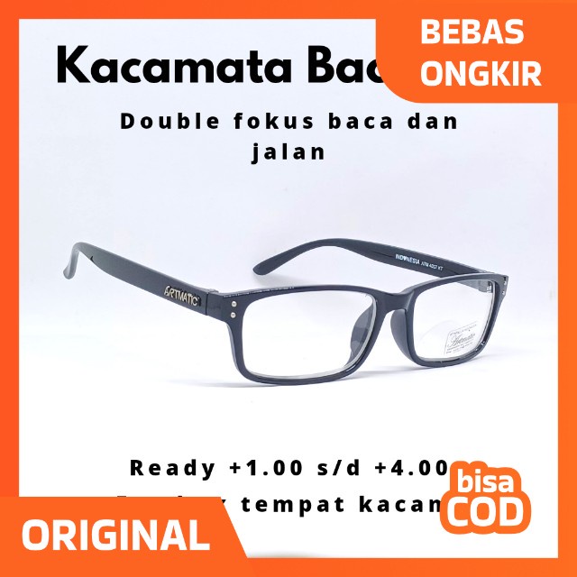 Jual Kacamata Baca Double Fokus Baca Dan Jalan Pria Wanita 100 S D