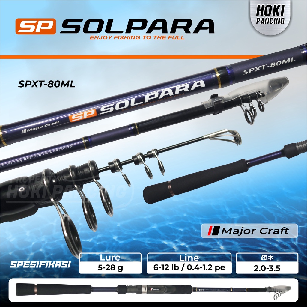 Jual Major Craft Solpara Rod Joran Pancing Eging Series Spinning Spxt