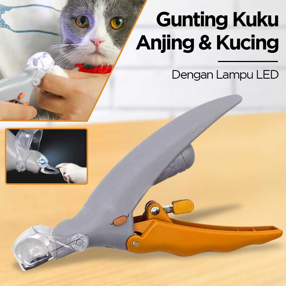 Jual Gunting Kuku Anjing Dan Kucing Dengan Desain Ergonomis Dan Lampu