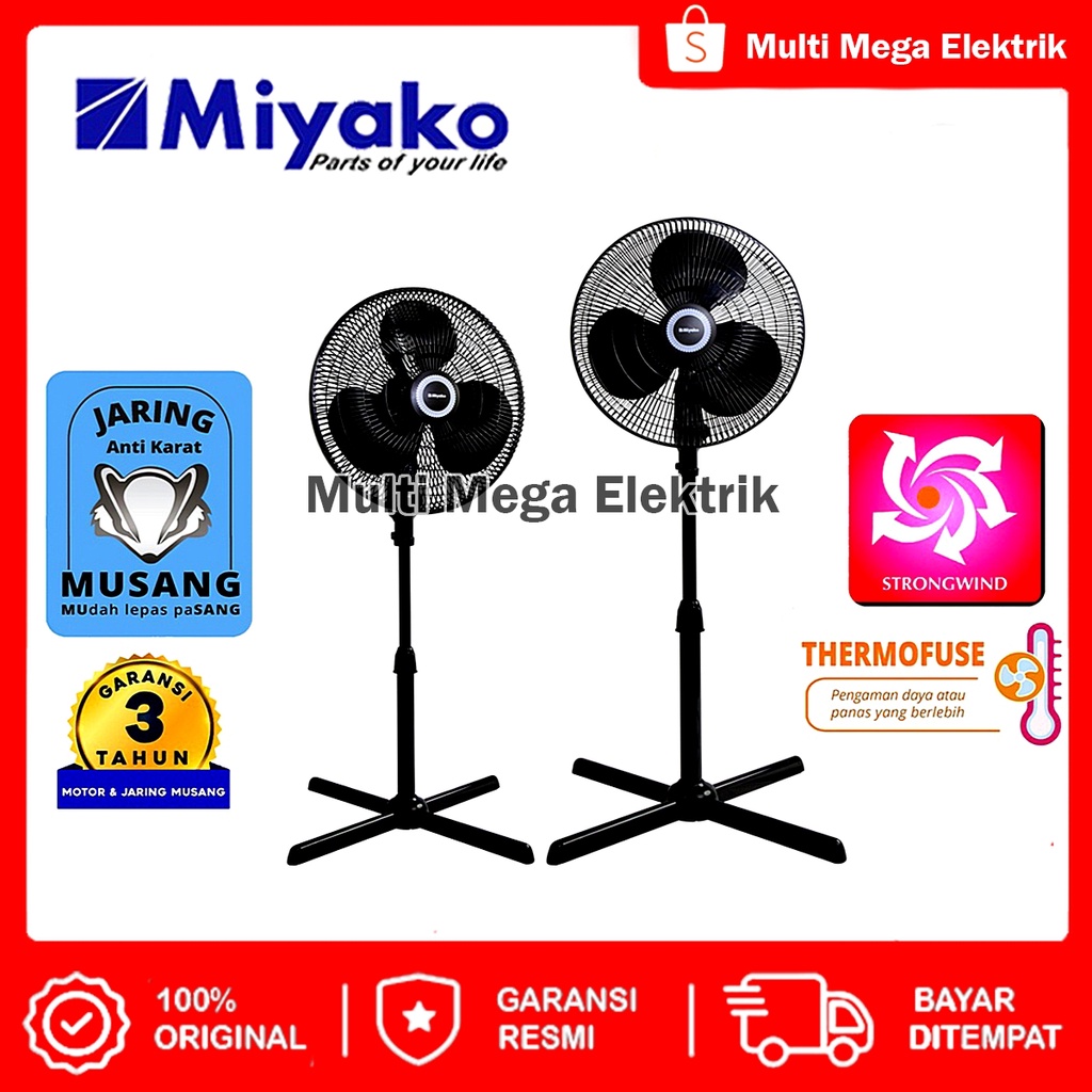 Jual Cod Stand Fan Kipas Angin Miyako Kas Xpl Kas Xpl