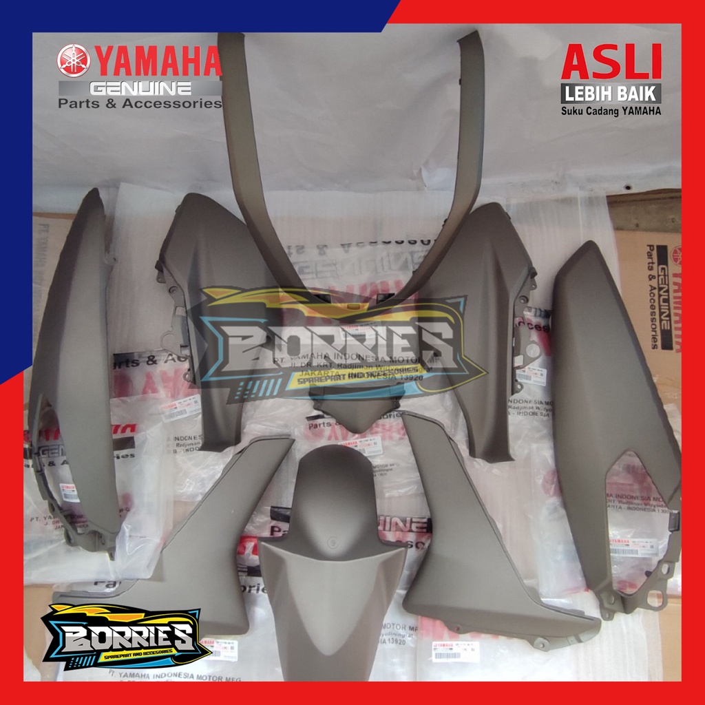 Jual Cover Full Body Halus Set Nmax Abu Abu Original Ygp