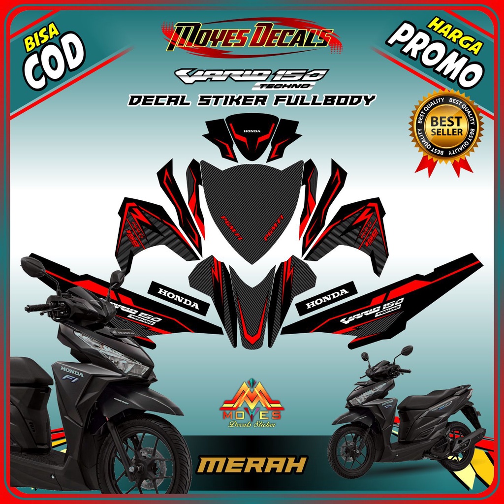 Jual Decal Vario Led 125 Decal Motor Vario Techno 150 Decal Honda Vario