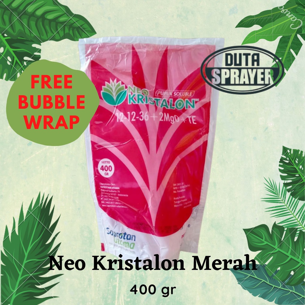 Jual Pupuk Neo Kristalon Merah Gram Pak Tani Kemasan Pabrik Buah