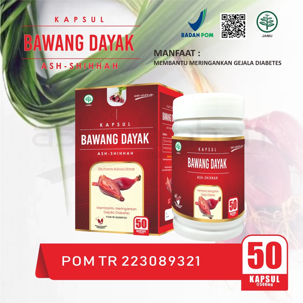 Jual Kapsul Bawang Dayak Berlian Ekstrak Ash Shihhah 50 Kapsul