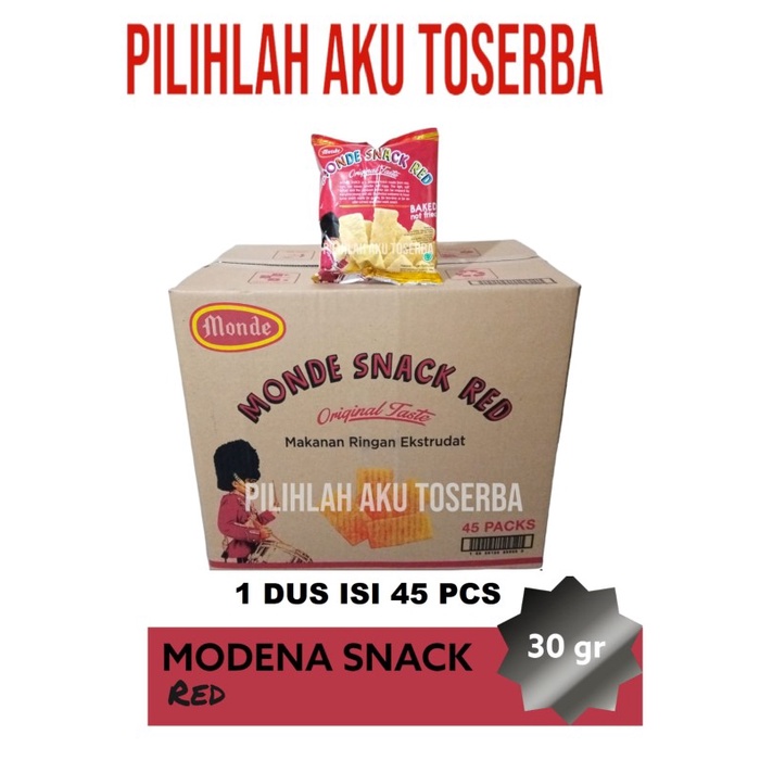 Jual Monde Serena SNACK RED 30 Gr HARGA 1 DUS Isi 45 Pcs Shopee