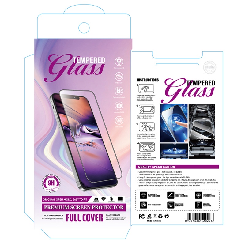 Jual Packingan Tempered Glass New Paper Packaging Dalam Box