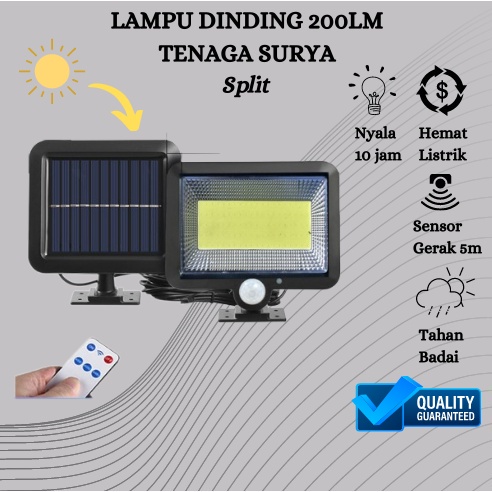 Jual LAMPU TENAGA SURYA SOLAR DINDING TENAGA SURYA OUTDOOR 120 LED IP65