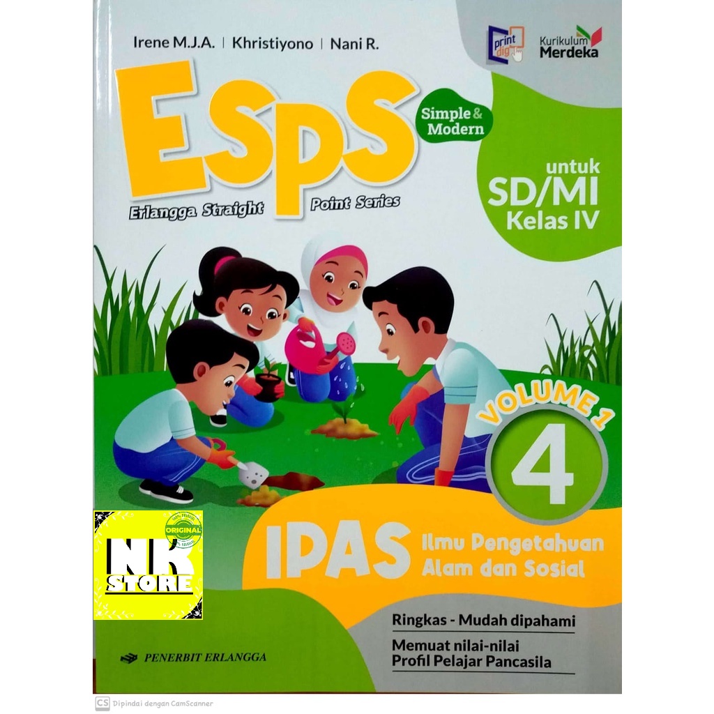 Jual Esps Ipas Sd Vol Kelas Kurikulum Merdeka Erlangga Shopee