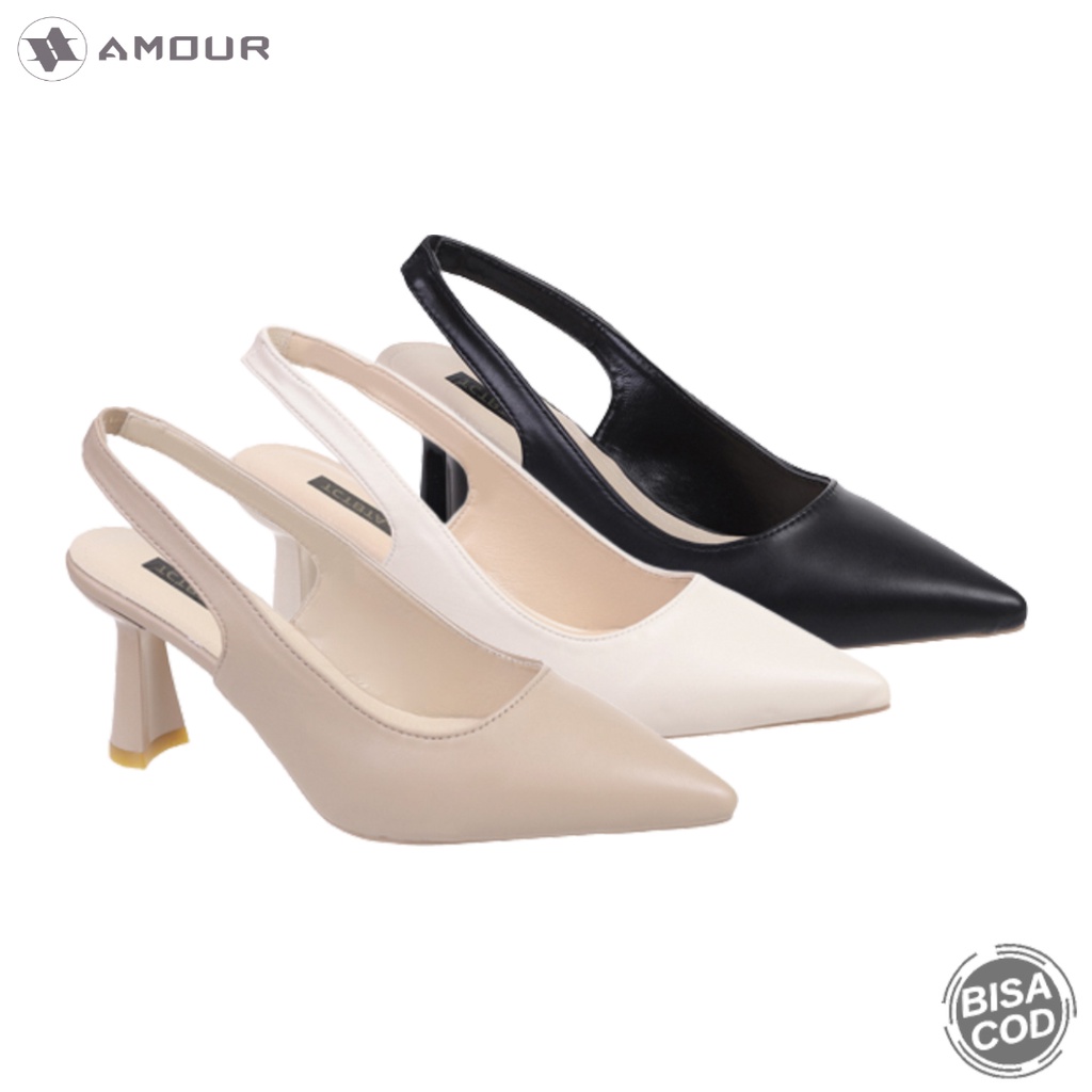 Jual Amour High Heels Wanita Kerja Elegan Premium Import Fashion T