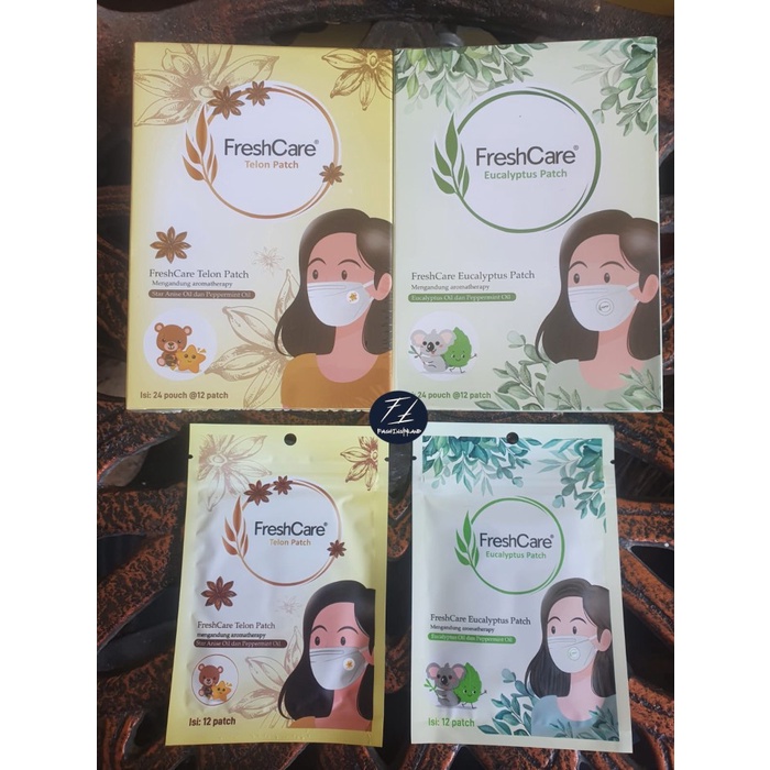 Jual Stiker Masker Tempel FreshCare Eucalyptus Patch Isi 24 Sachet X 12