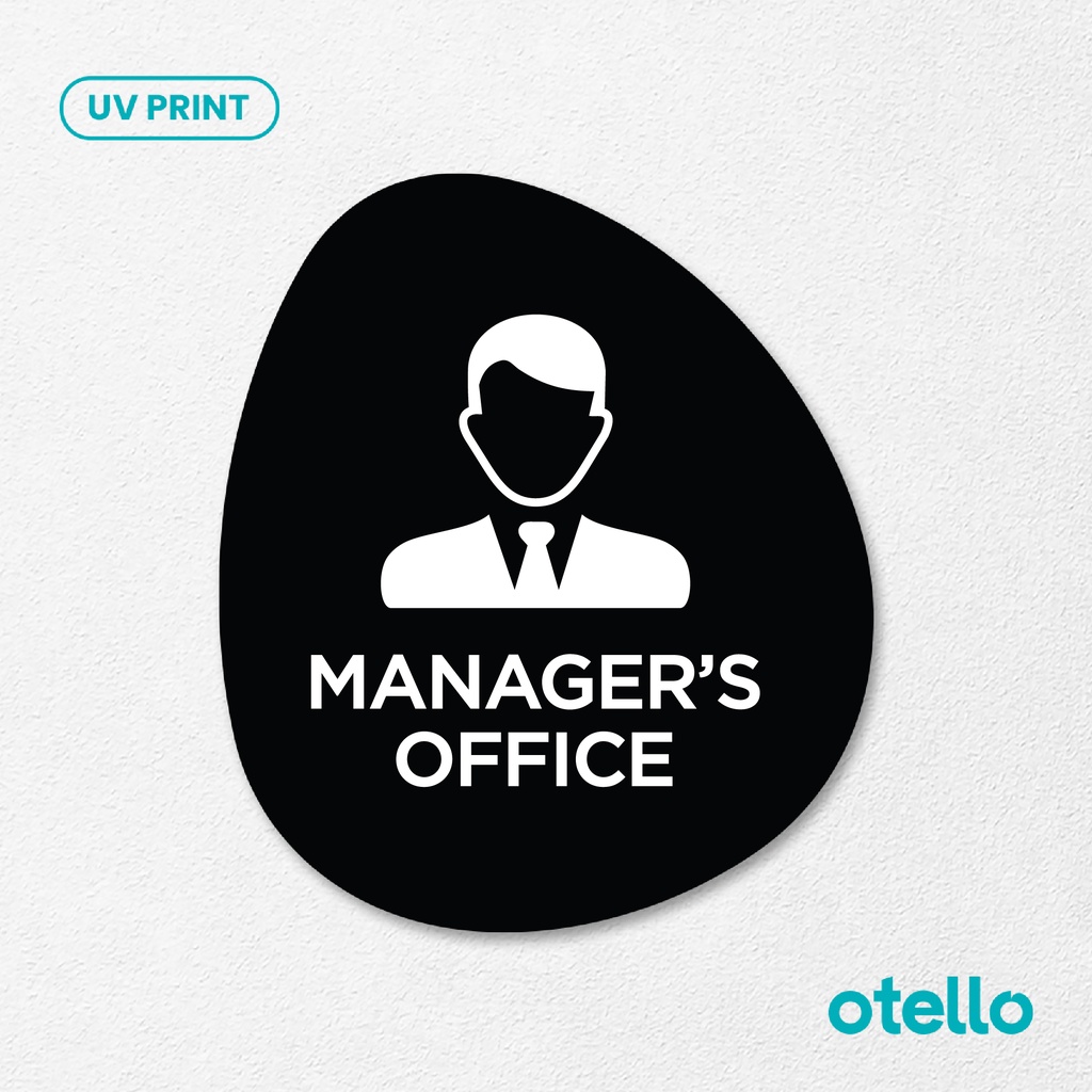 Jual Manager S Office Signage Board Akrilik Tempel Dinding Papan