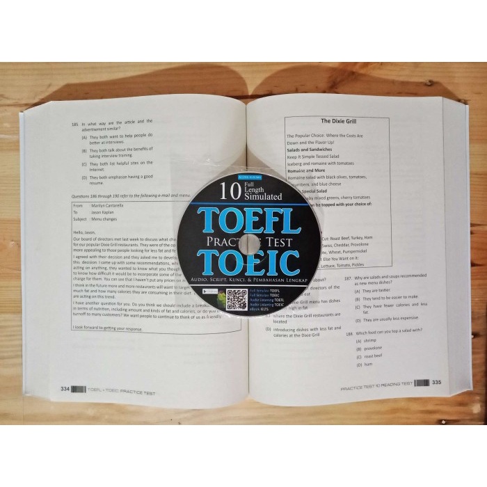 Jual BUKU TES TOEFL TOEIC BUKU TOEFL PRACTICE TEST TOEIC 10 FULL LENGTH