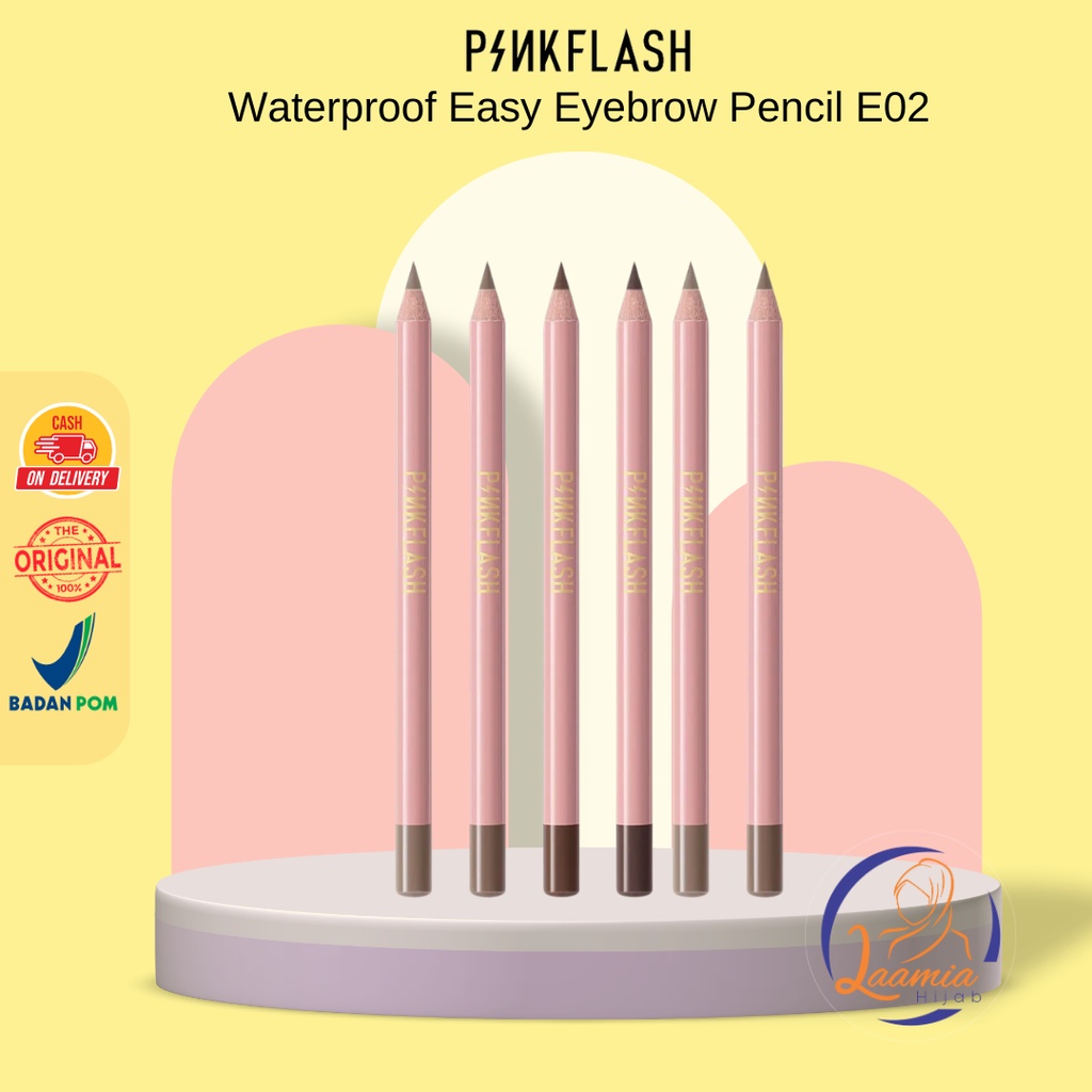 Jual Laamiahijab PINKFLASH Waterproof Easy Eyebrow Pencil E02 Shopee