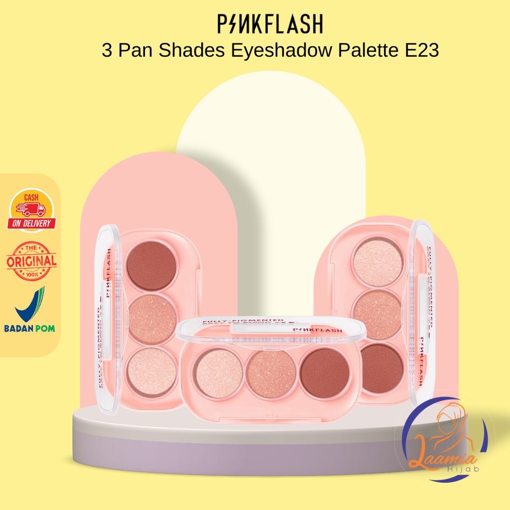 Jual Pinkflash Pan Shades Eyeshadow Palette E Giltter High Pigment