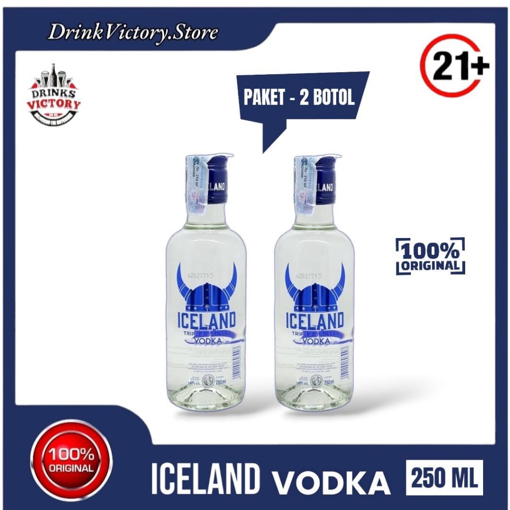 Jual Paket 2 Iceland Vodka 250ml Original Resmi Shopee Indonesia