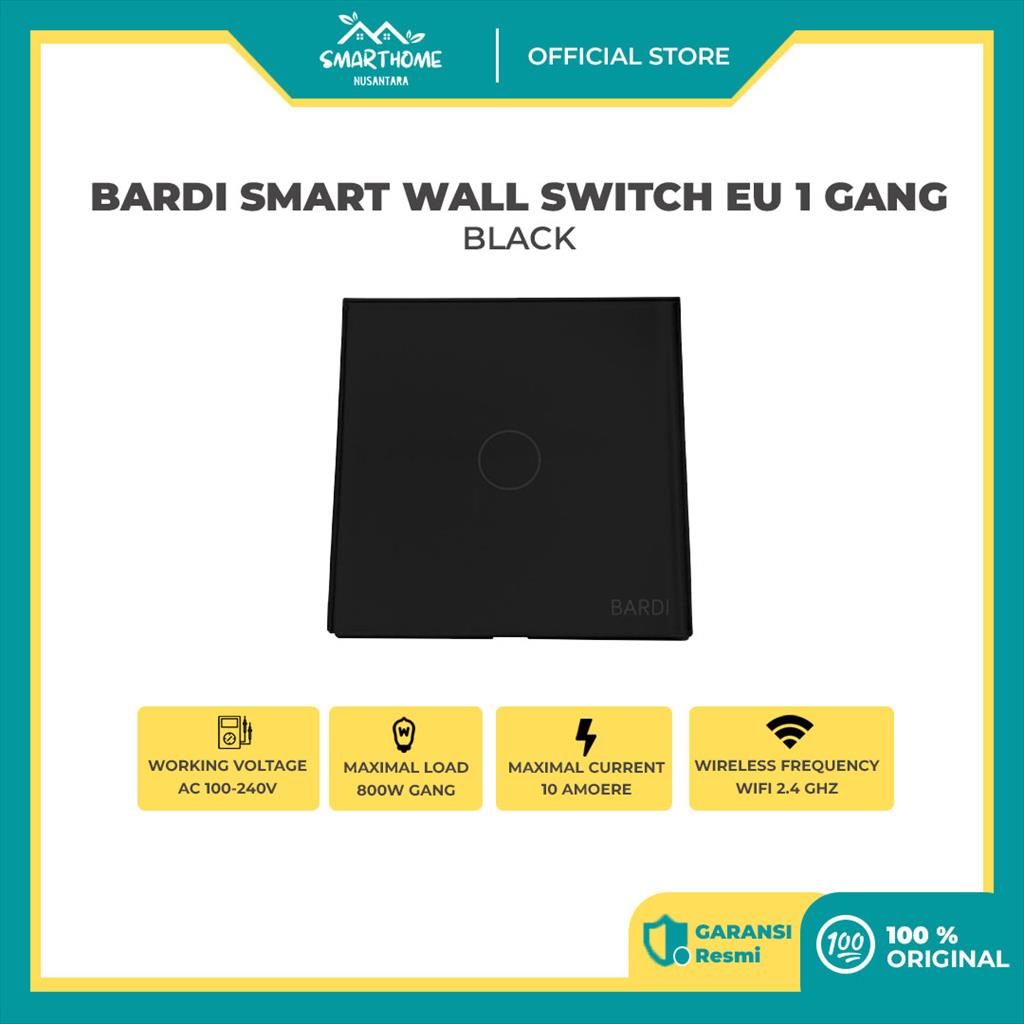 Jual Bardi Smart Wall Switch Eu Gang Black Shopee Indonesia