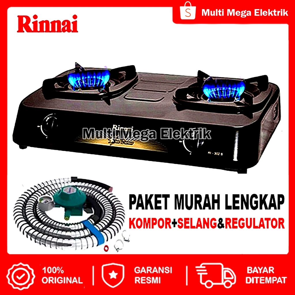 Jual COD KOMPOR GAS RINNAI 2 TUNGKU RI 302 S KOMPOR GAS 2 TUNGKU