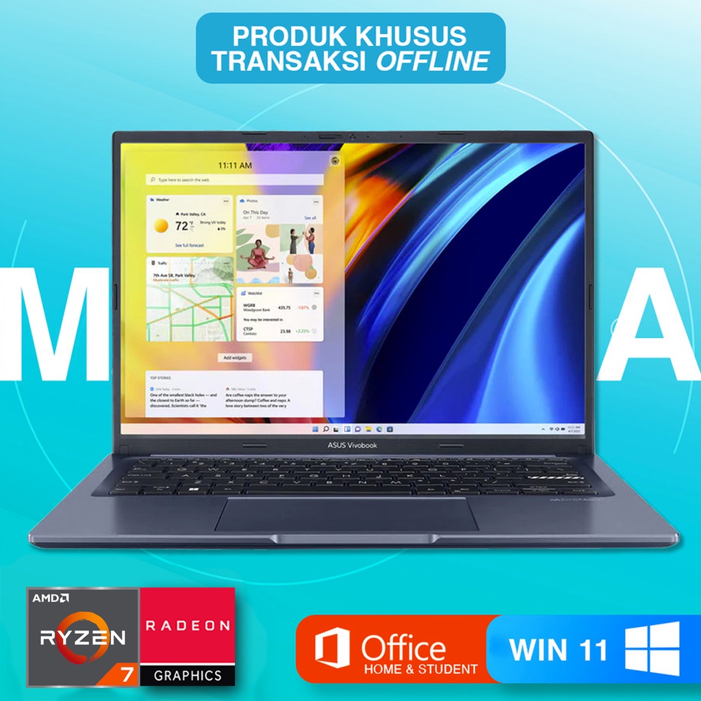 Jual Asus Vivobook X M Qa Ryzen H Gb Gb Ssd Win