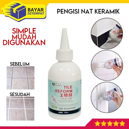 Jual Pengisi Nat Celah Lantai Keramik Ubin Kamar Mandi Anti Bocor Tile