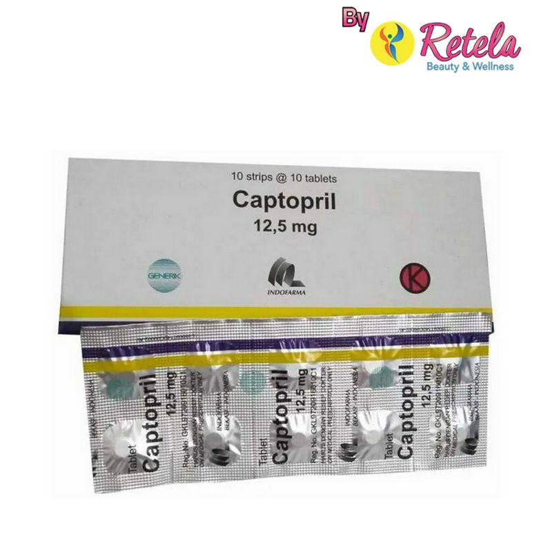 Jual CAPTOPRIL 12 5MG 1 STRIP 10 TABLET Shopee Indonesia