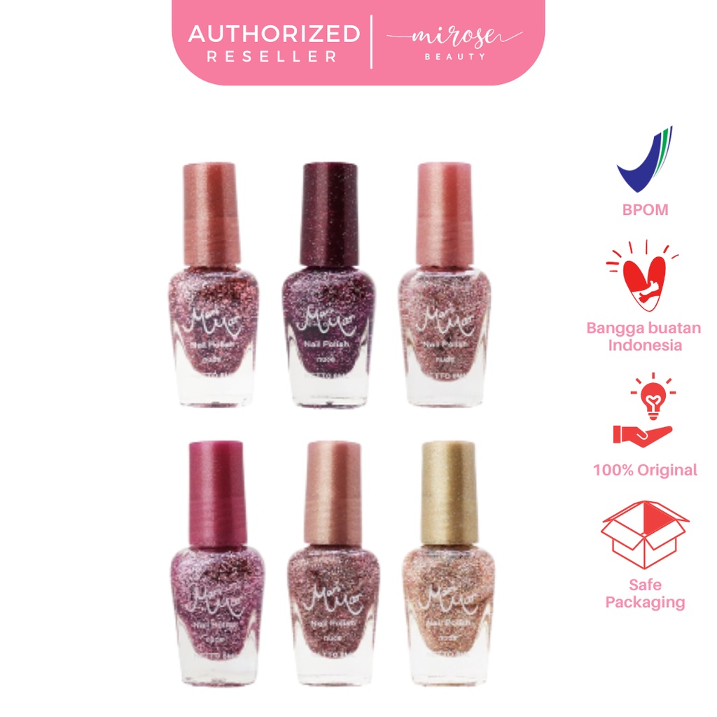 Jual MARIMAR NAIL POLISH NUDE COLORS WITH GLITTER KODE 088 CC