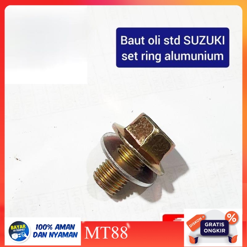 Jual Baut Oli Std Motor SUZUKI Shogun Smash Dll Set Ring Alumunium