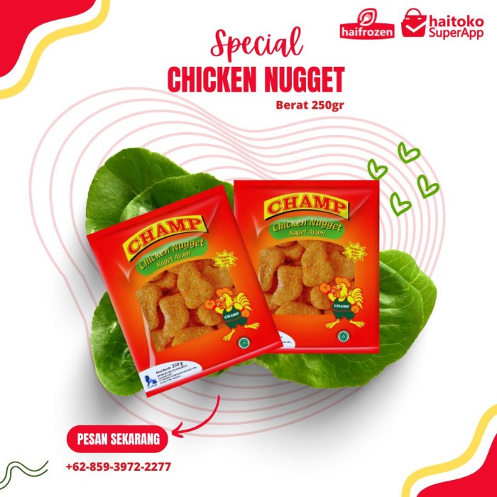 Jual Champ Chicken Nugget Gr Shopee Indonesia