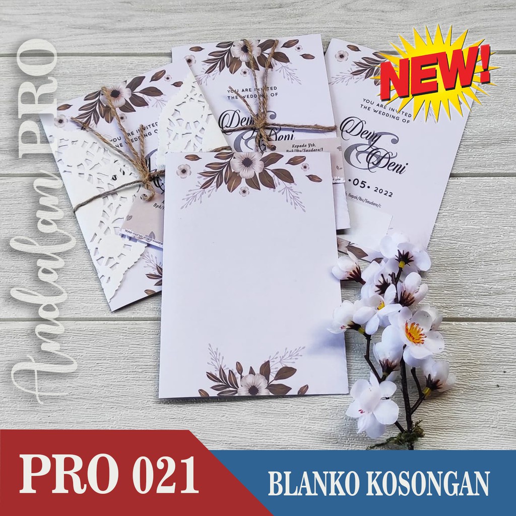 Jual Pro 021 Blanko Kosong Blanko Undangan Polosan Harga Distributor