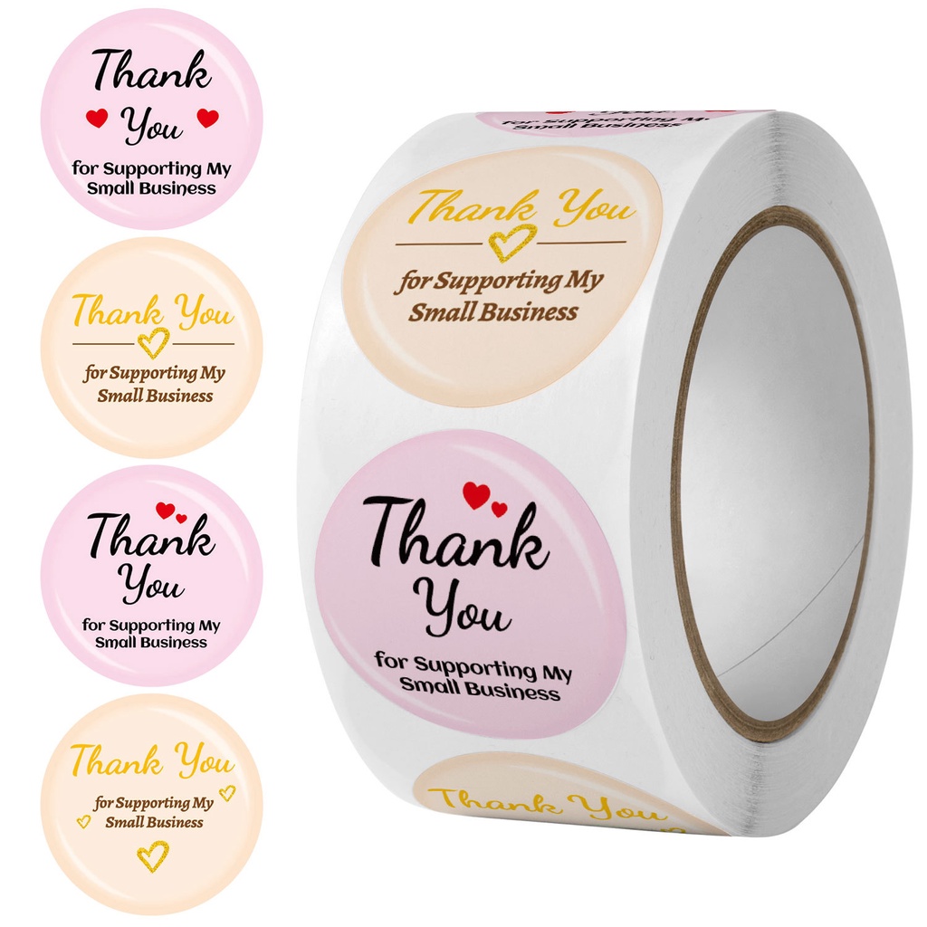 Jual Stiker Label Thank You Stiker Roll Pcs Stiker Ucapan