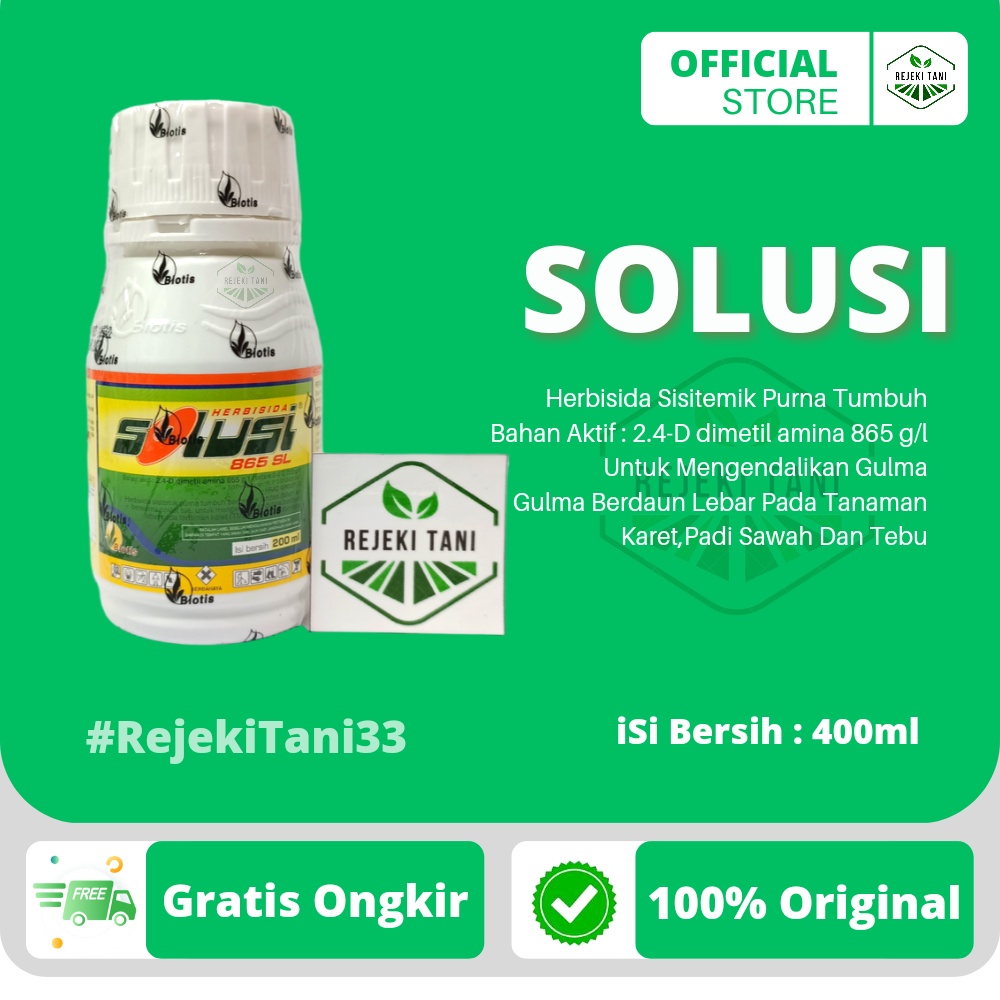 Jual Herbisida Solusi Sl Ml Racun Sistemik Purna Tumbuh Untuk