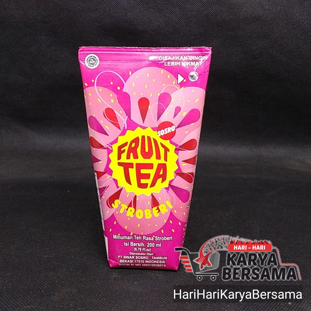 Jual Sosro Fruit Tea Minuman Strawberry Ml Shopee Indonesia