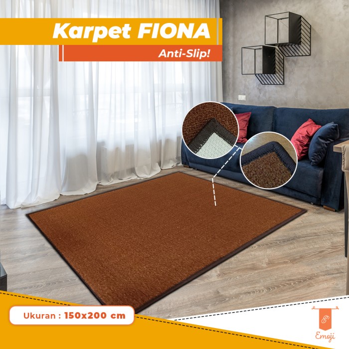 Jual Karpet Polos Alas Lantai Minimalis Fiona Anti Slip X Cm