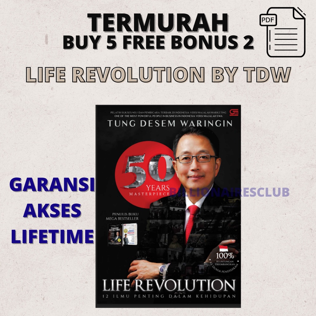 Jual Termurah Life Revolution Tung Desem Waringin Ilmu Penting