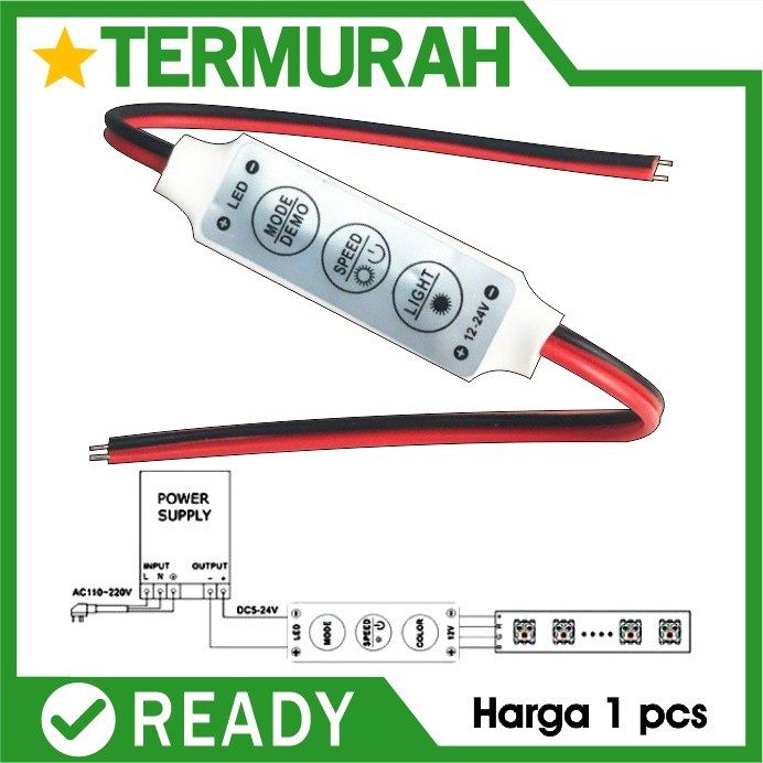 Jual Modul Strobo Led Flash Mini Controller Kabel Control Rgb Dimmer