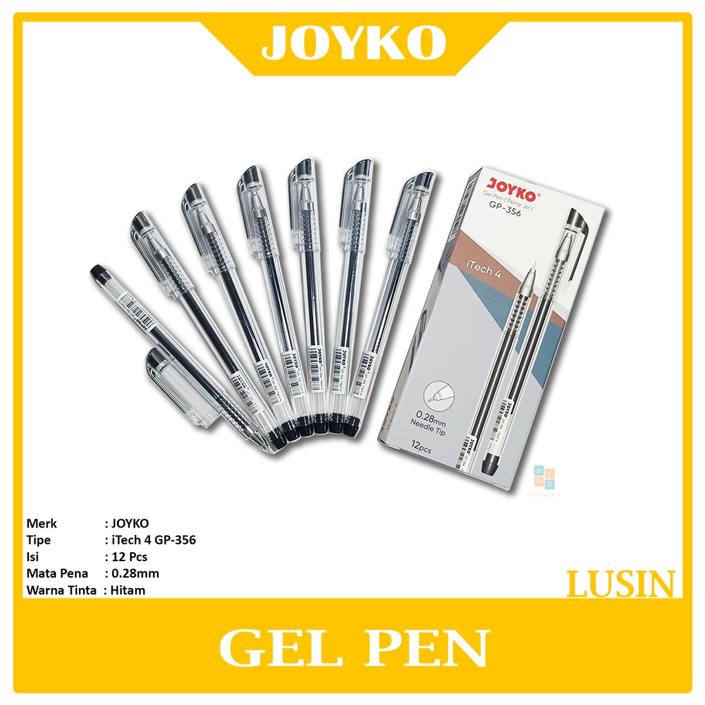 Jual JOYKO Pena Jel Gel Pen GP 356 ITech 4 0 28mm Lusin Shopee