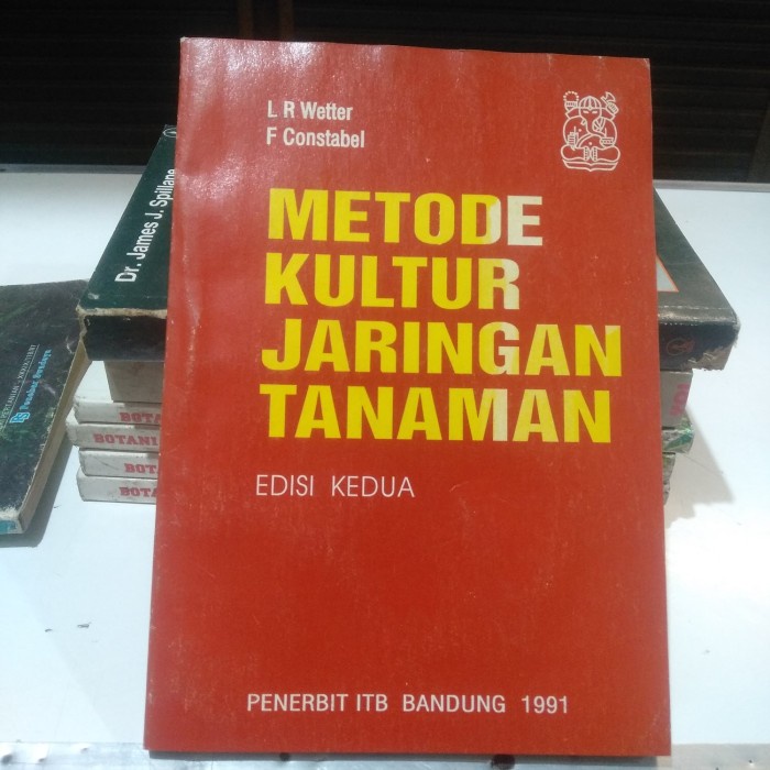 Jual Buku Metode Kultur Jaringan Tanaman L R Wetter Itb Bandung