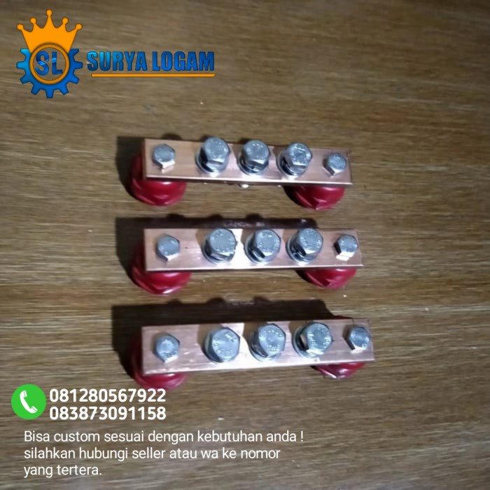 Jual Busbar Tembaga Mm X Mm X Mm Busbar Grounding Murni