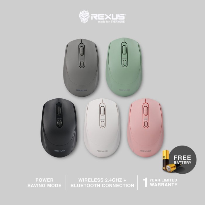 Jual Rexus Mouse Wireless Bluetooth Office Q35 Silent Click Shopee