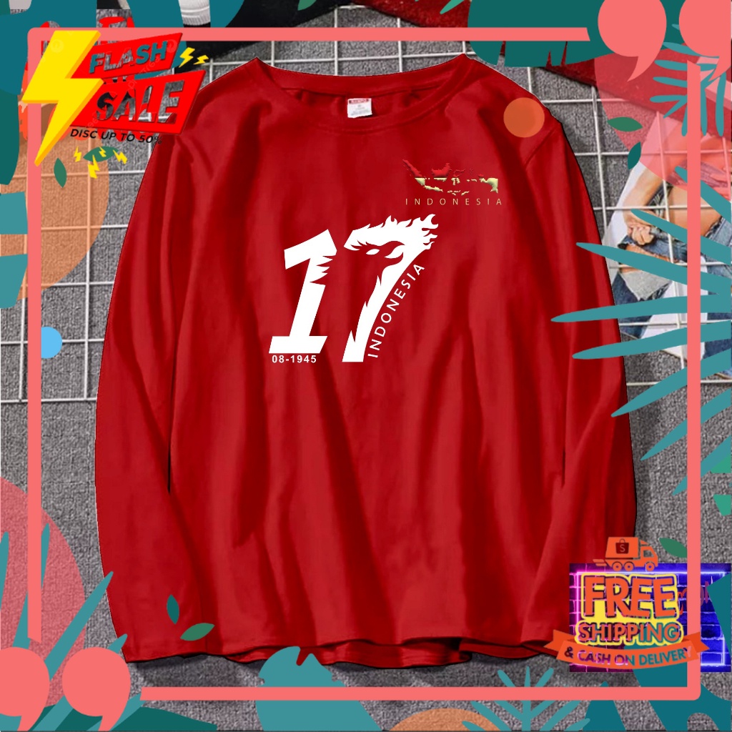 Jual Spesial Kemerdekaan Agustus Kaos Agustus Lengan