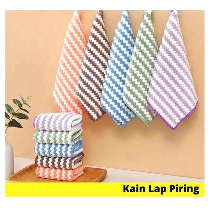 Jual Kain Lap Dapur Anti Minyak Kain Lap Piring Meja Microfiber