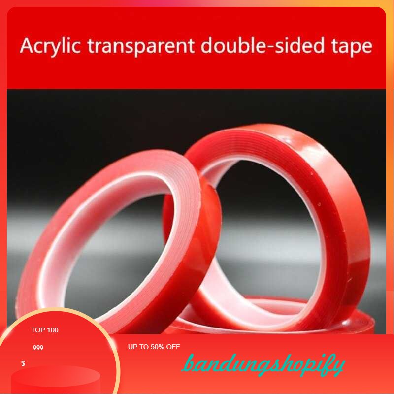 Jual Double Tape Selotip Lakban Perekat Double Tape Acrylic Adhesive